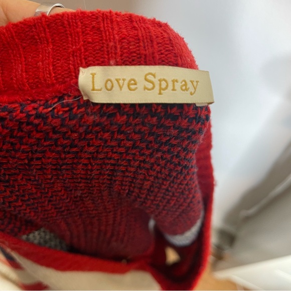 Love Spray Oversized V- Neck Pullover Sweater - Picture 4 of 7